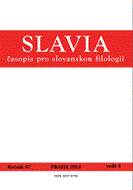 Slavia - obálka - kliknutím zvětšit